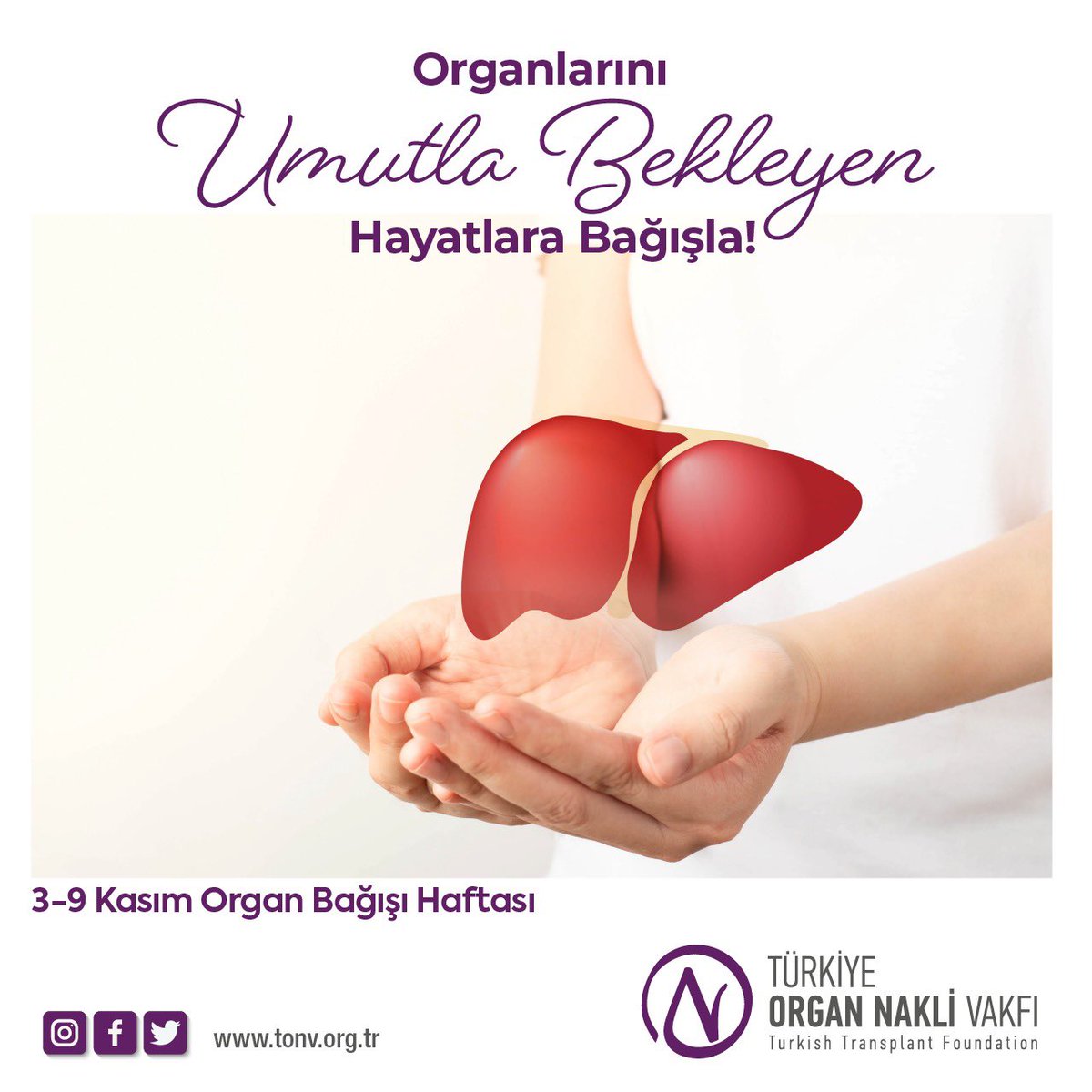 organnaklivakfi's tweet photo. Organlarını Umutla Bekleyen Hayatlara Bağışla…💐
#HayatDevamEtsin
#TürkiyeOrganNakliVakfi
#TONV
#turkishtransplant
#organbagisi
#organbagisihayatkurtarir
#organnakli
#böbreknakli
#kidney
#kidneytransplant
#organdonation
#organtransplant
#hayat
#organbağışıhaftası https://t.co/clHPaWw2sR