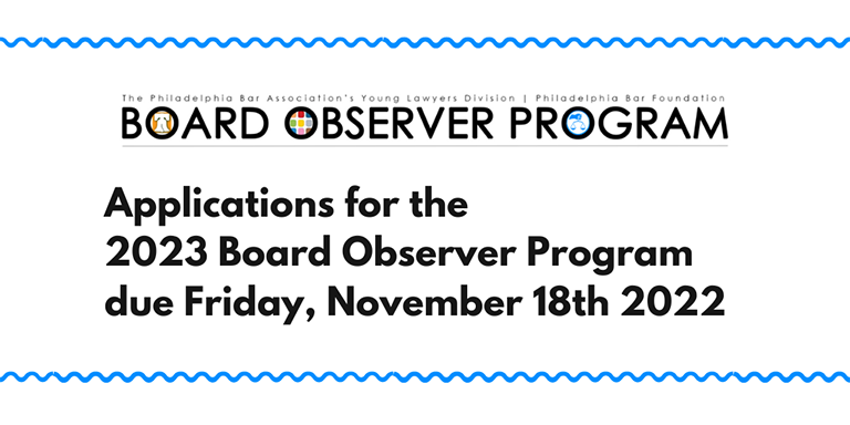 Are you a young lawyer interested in nonprofit administration? Apply to the Board Observer Program! This unique program places lawyers on nonprofit boards for a year-long learning experience. Learn more and apply today:  bit.ly/3fGhOB3
