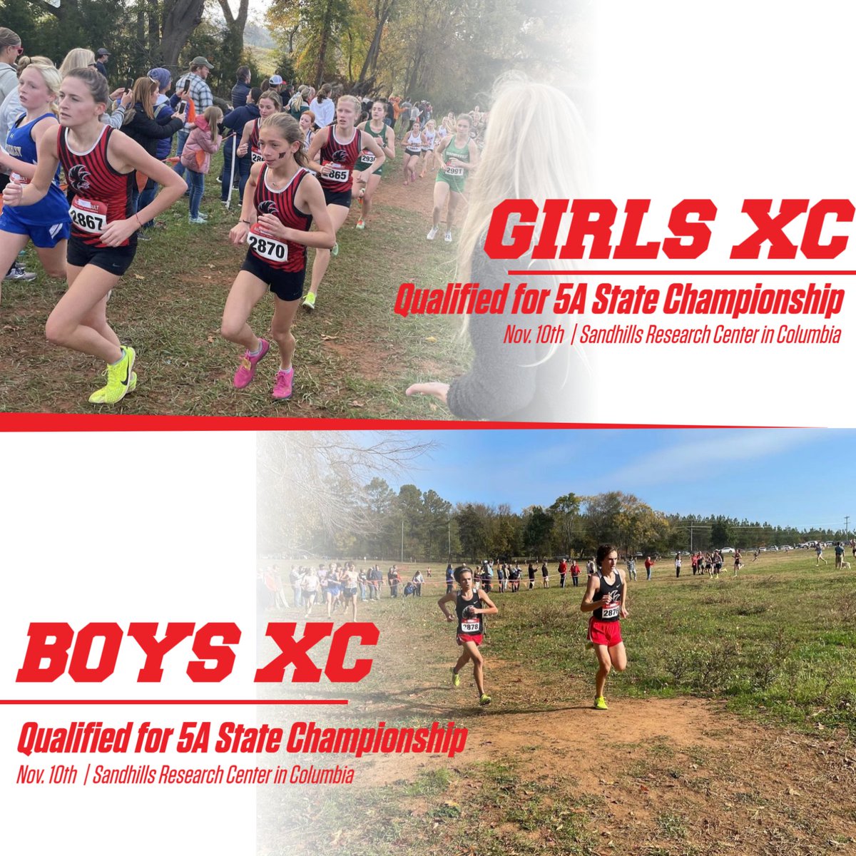NAFO_Athletics's tweet photo. Girls and Boys XC 
Qualified for the 5A State Championship 

#GOFalcons https://t.co/Emo24Tls0X