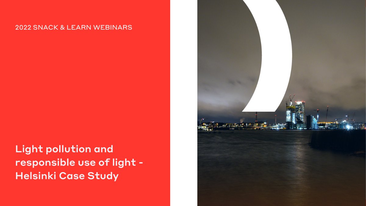 The formation of #lightpollution can be avoided, but it requires responsible use of light. This #WSPwebinar will explore the large-scale study conduced in Helsinki, Finland, to reduce pollution.
November 15, 2022 4:00 PM - 4:30 PM GMT
https://t.co/kI5wzIIhXk https://t.co/RhV0QeKXOc