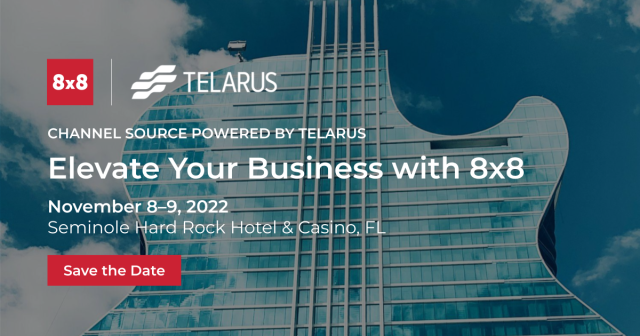tinalundeensmit's tweet photo. Looking forward to Channel Source powered by @Telarus! Visit @8x8 at Booth #17, &amp; don't miss these sessions: -How #AI is being used in #CCaaS &amp; #UCaaS to increase efficiency -Starting with #EX to improve #CX: Why UCaaS matters to customers #8x8PartnerLove https://t.co/Hls4Id7s7D https://t.co/mRx7Pht0NL