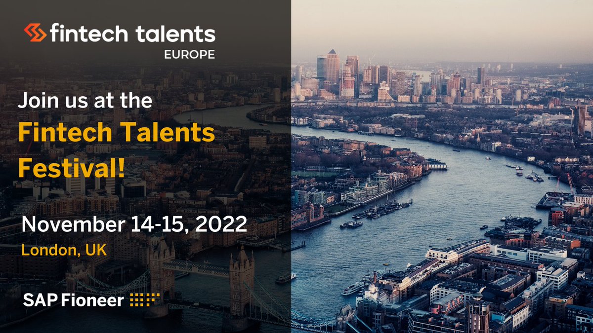 Our team will be present at the @FintechTalents festival! 
Meet us November 14 and 15 in London at the largest and most impactful event in fintech. 

#FTT22 #FID #FTTBSOC #FintechTalents