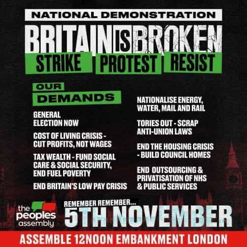 jeremycorbyn's tweet photo. Rising costs. 

Rising temperatures.

Rising anti-migrant rhetoric.

The economic, climate and humanitarian crises we face are all connected. Join us tomorrow at 12 in London for our national demonstration to demand a mass transfer of wealth, ownership and power. https://t.co/w5AULdyeeE