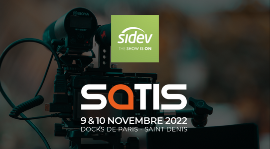 #Event 🔥 Sidev est de retour au SATIS après 15 ans d'absence !

⏰ RDV les 9 et 10 novembre 2022 📍 Dock Pullman stand A55

Marques en exposition : <a href="/Samsung/">Samsung Electronics</a>, @PanasonicFrance et <a href="/bird_dog_gear/">BirdDog</a> . 🎥

Inscriptions : satistv.com/registration/6… 

#SATIS2022 #Sidev
