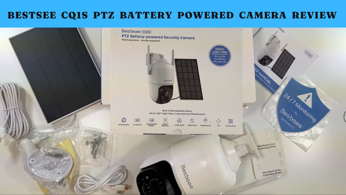 Today we setup and review the #Bestsee #Solar #Battery Power Security Camera.
This is a 2K #PTZ Security camera, with #Cloud and #SDCard Support.
Check it out on #YouTube now!
youtu.be/e0CArocCpQ4 
#BestseeCQ1S #HomeSecurity #SecurityCamera #SmartCamera #BestseeCamera #Setup