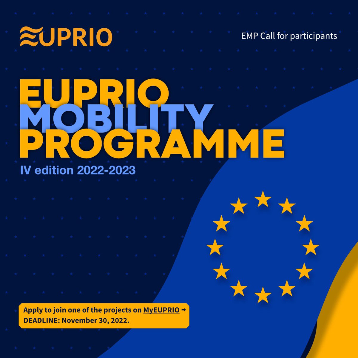 The new EUPRIO EMP is launched. Go to euprio.eu