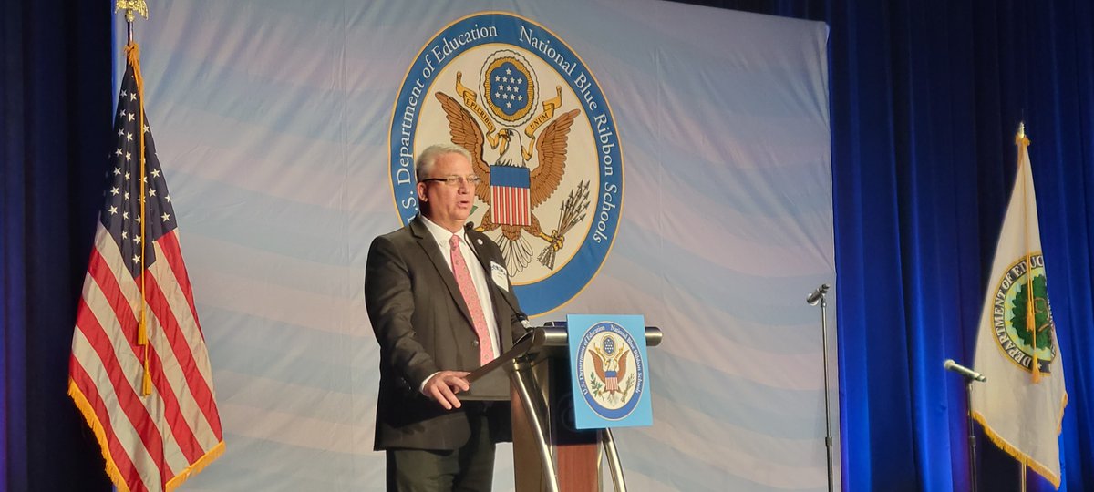 Congratulations to recipients of the Terrel H. Bell Award for Outstanding School Leadership, including <a href="/NAESP/">National Assoc. of Elementary School Principals</a> members <a href="/lincolnk8sonju/">Jim Sonju</a> and #naespNDP <a href="/BrigettStewart/">Brigett Stewart, NBCT</a>. NAESP’s <a href="/Griffith2020/">David Griffith</a> shared congratulatory remarks on behalf of NAESP. ed.gov/news/press-rel… #NBRS2022