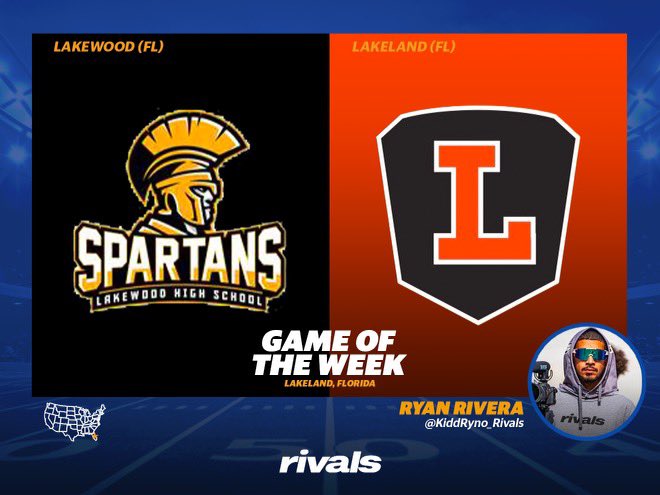 We will be in Lakeland, FL tonight for this matchup. @LHSDreadnaughts | @KiddRyno_Rivals | @RWrightRivals