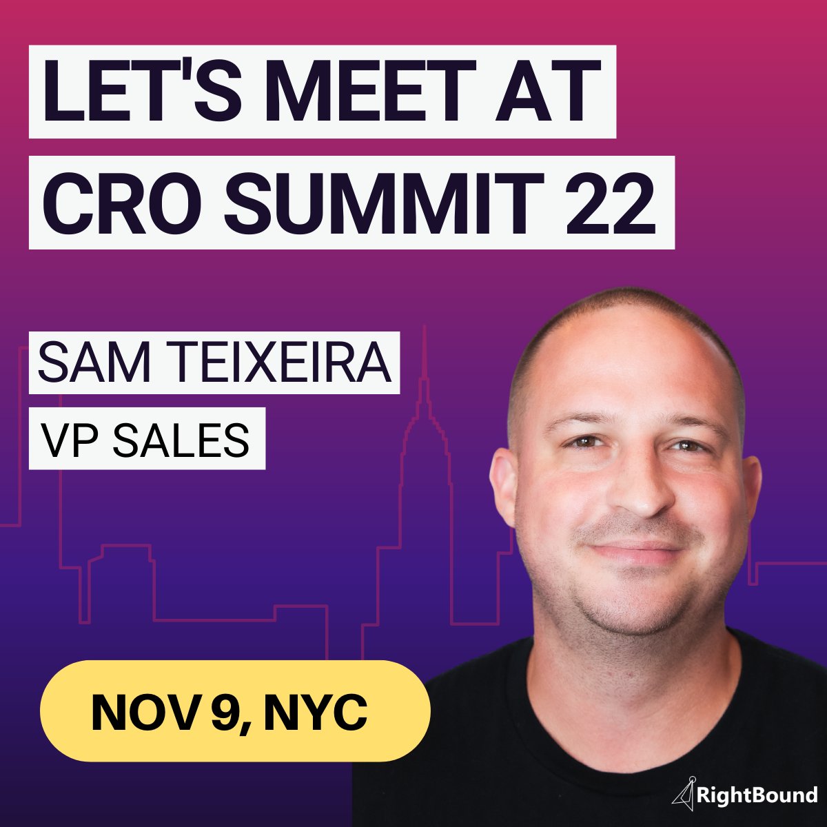 We couldn't miss out on the action at #PavilionCROSummit2022 in NYC 🗽

Come hang with us, the <a href="/Join_Pavilion/">Pavilion</a> team, and other revenue execs at Tribeca Rooftop for a day of workshops and networking!

See you there ✌️