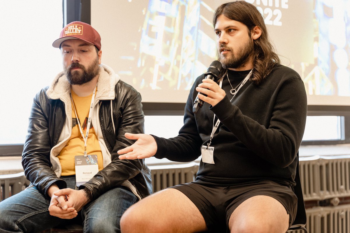 HalSalmn's tweet photo. Hosted a really fun and educational panel about Prototyping Video Games 🎮
@unitygames #unite22 with @SocratesNot, @reuno, Alvaro Salvagno and @petitsnoro. 
#gamedev #unity3d https://t.co/Dpubjt5Gdx
