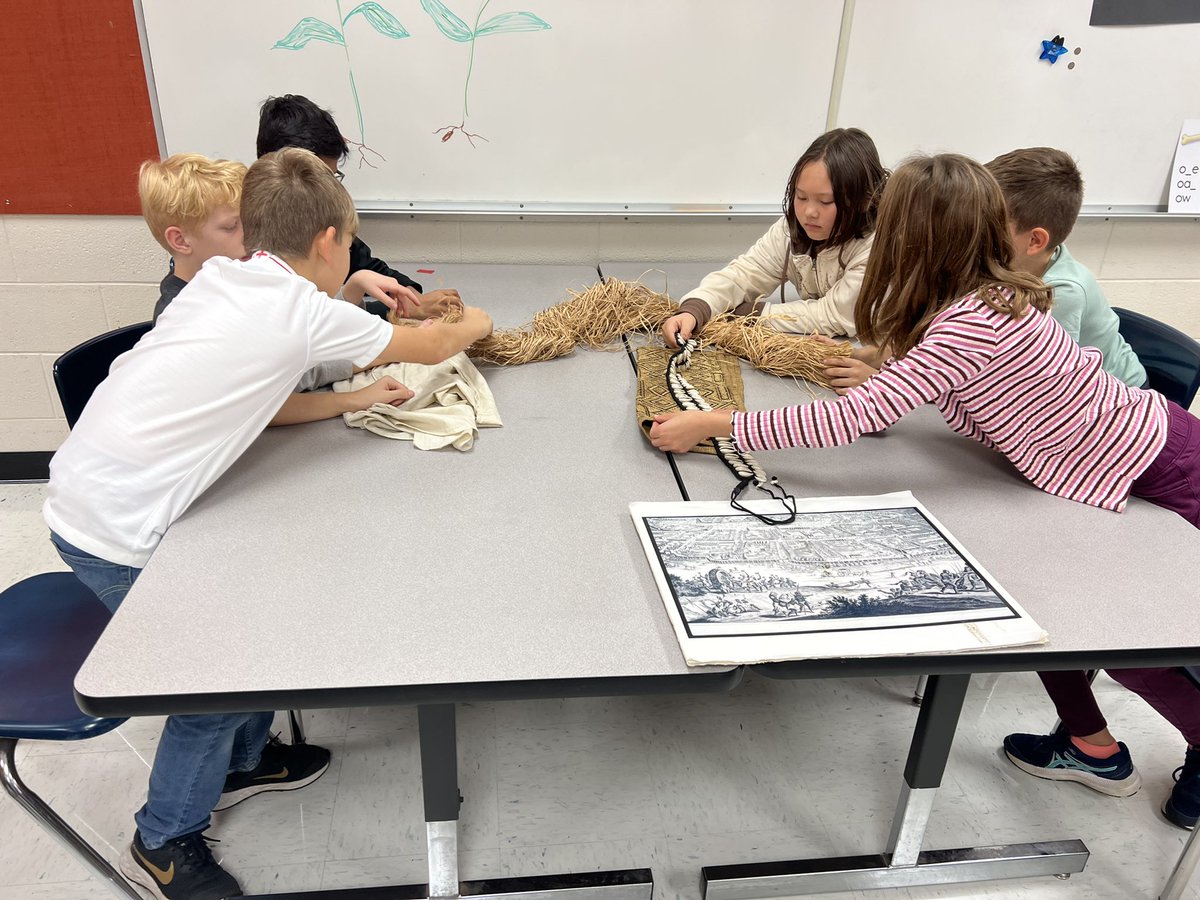 MrsSwarringim's tweet photo. We loved having The Jamestown Outreach Program come share with us this morning! Students were very engaged and loved applying their knowledge of Jamestown to deepen their understanding of the culture!#engageYCSD @jyfmuseums @mvesycsd @kdenny_ @JillGillikinAP https://t.co/snGx2Yaa8c