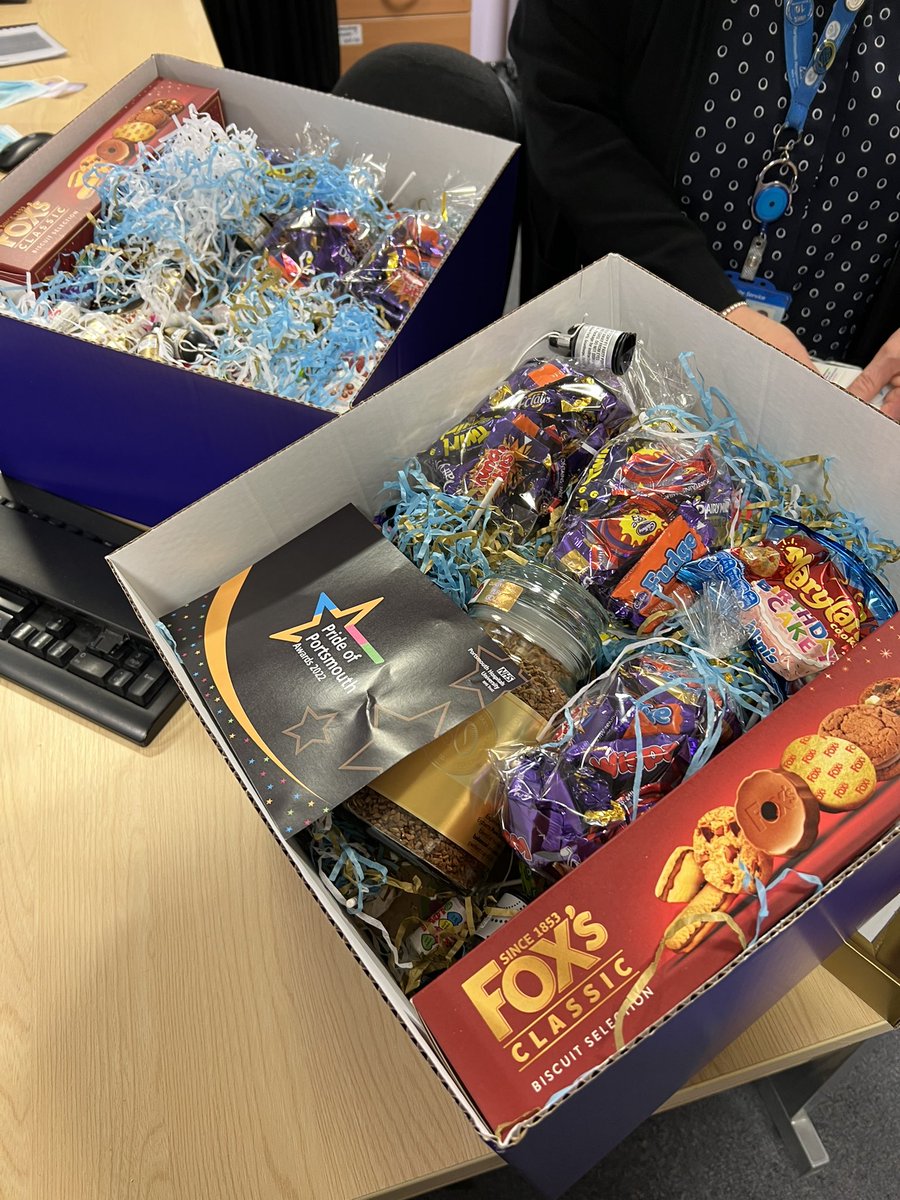 Steph Le Petit (@stephylp_rn) on Twitter photo Thank you so much <a href="/PHU_NHS/">Portsmouth Hospitals University NHST</a> for our lovely hampers for the teams working on the Pride of Portsmouth award day/night - GOOD LUCK TEAM ED!! 🏆🚑
@EDPht <a href="/DocSophieEM/">Sophie Gough</a> <a href="/Vickyd68556314/">Vicky Donnelly</a> <a href="/MarisaOlivetree/">Marisa Oliveira</a> Thank you so much <a href="/PHU_NHS/">Portsmouth Hospitals University NHST</a> for our lovely hampers for the teams working on the Pride of Portsmouth award day/night - GOOD LUCK TEAM ED!! 🏆🚑
@EDPht <a href="/DocSophieEM/">Sophie Gough</a> <a href="/Vickyd68556314/">Vicky Donnelly</a> <a href="/MarisaOlivetree/">Marisa Oliveira</a>