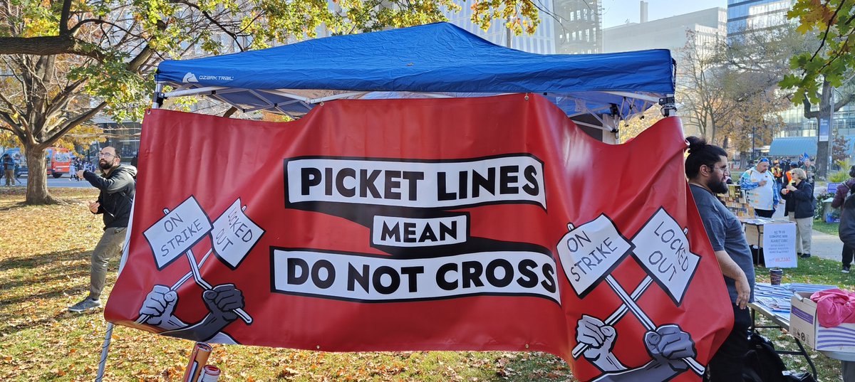 Picket lines mean do not cross #39kIsNotEnough #onpoli #canlab