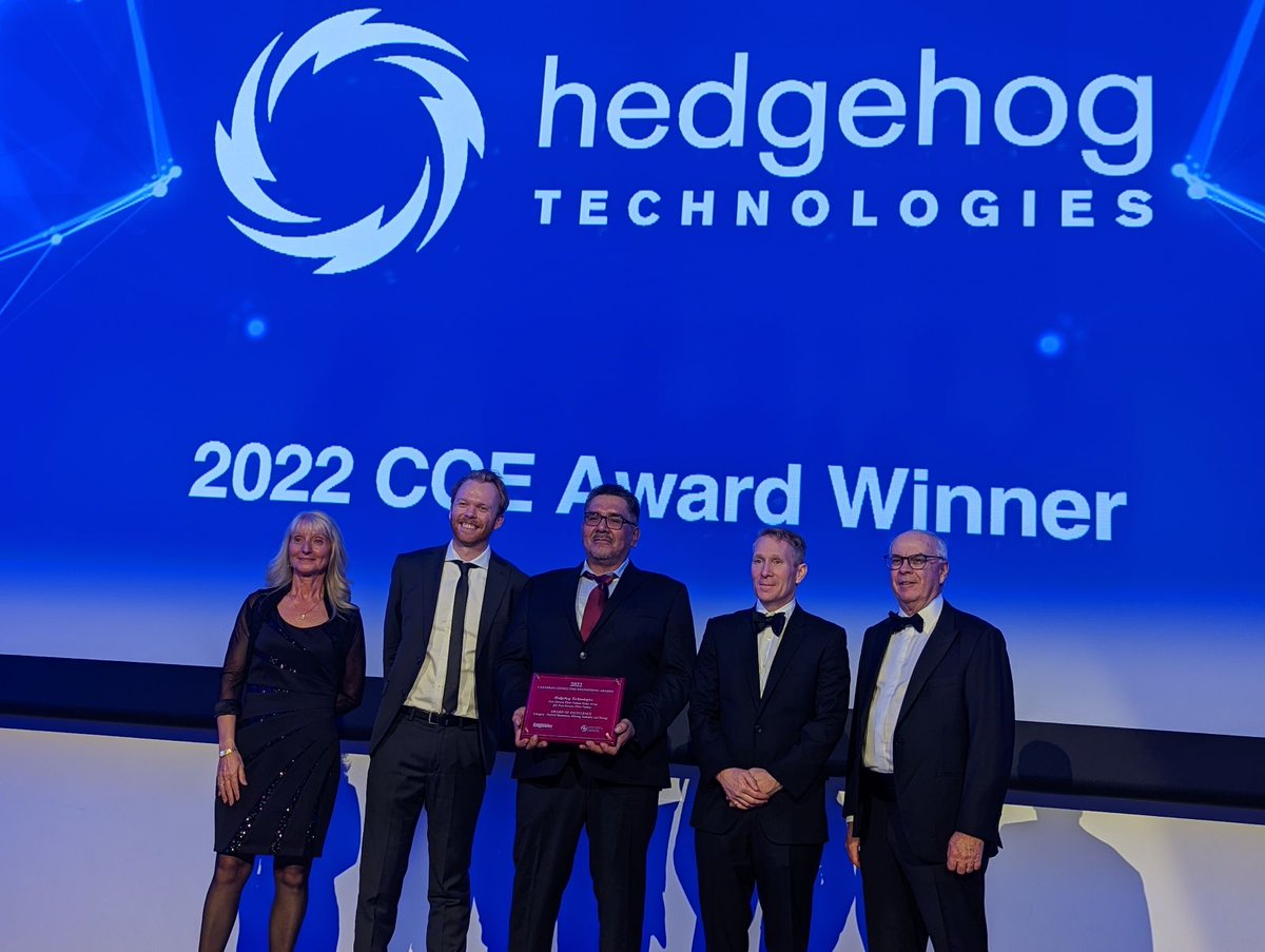 hedgehogtech's tweet photo. In collaboration with the Fort Severn First Nation, we completed a 300-kW solar array to help the remote community move towards carbon neutrality. Now we are proudly accepting two #CCEAwards in recognition of this milestone. Thank you to @ACECCanada and @CdnConsultEng! https://t.co/6Zra1ugGCX