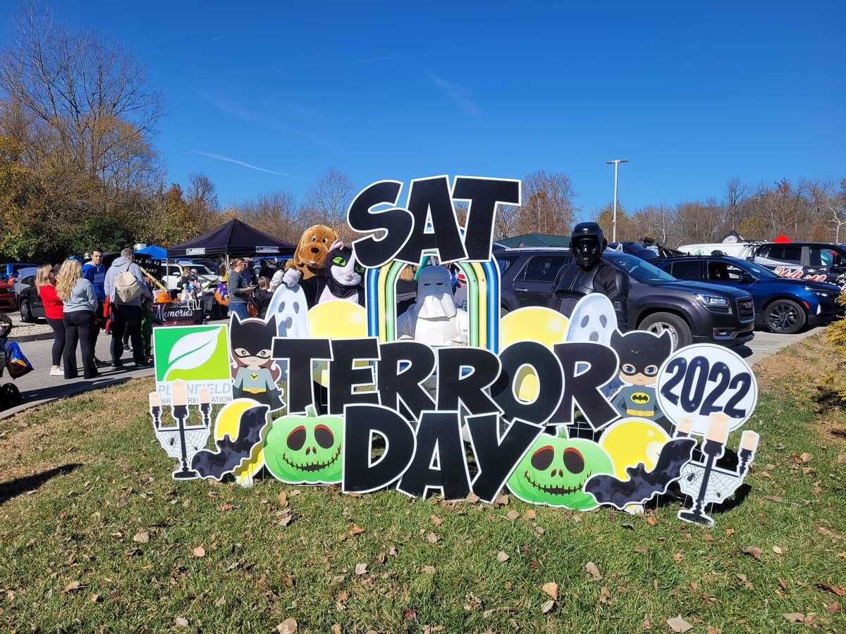 starwarsindiana's tweet image. Last Saturday morning (10/29/2022) @Bloodfin Garrison and @MosEspaBase teamed up for Sat-TERROR-day, a fun trunk-or-treat style event hosted by @PlainfieldPR ! Great job troopers!