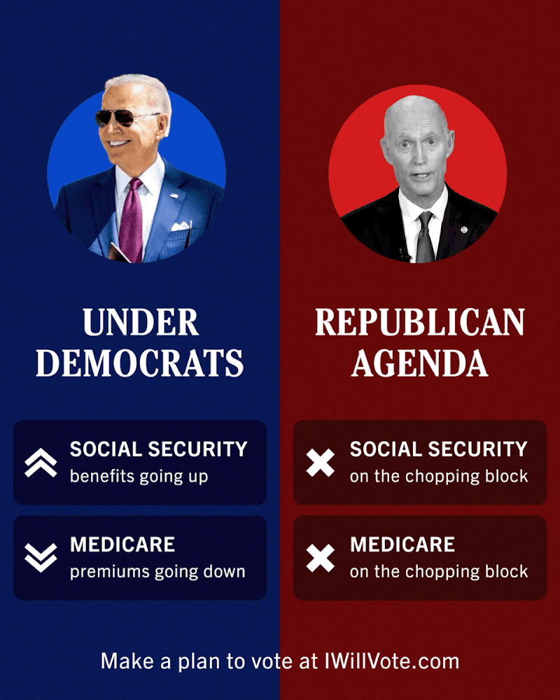 HillaryClinton's tweet photo. If Republicans take power, Social Security and Medicare are on the chopping block. 

https://t.co/tTgeqxNYNU https://t.co/mnVMWIyYdw
