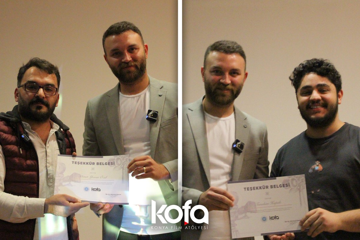 Başarılı bir atölye çalışmasını daha geride bıraktık, bizler için çok verimli ve keyifli bir atölye oldu.
Emeği geçen ve katılan herkese teşekkürler 😊

#sinema #ışık #kofa #konyafilmatölyesi #sinematikışık