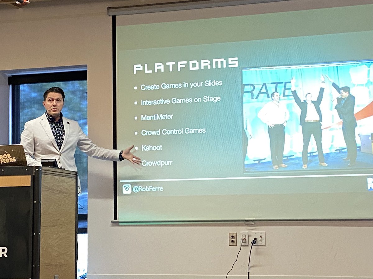 It’s the National Speaker Association Colorado Monthly Meeting! The fabulous Rob Ferre (<a href="/robferre3/">Rob Ferre</a>) talking about creating engaging experiences for audiences!