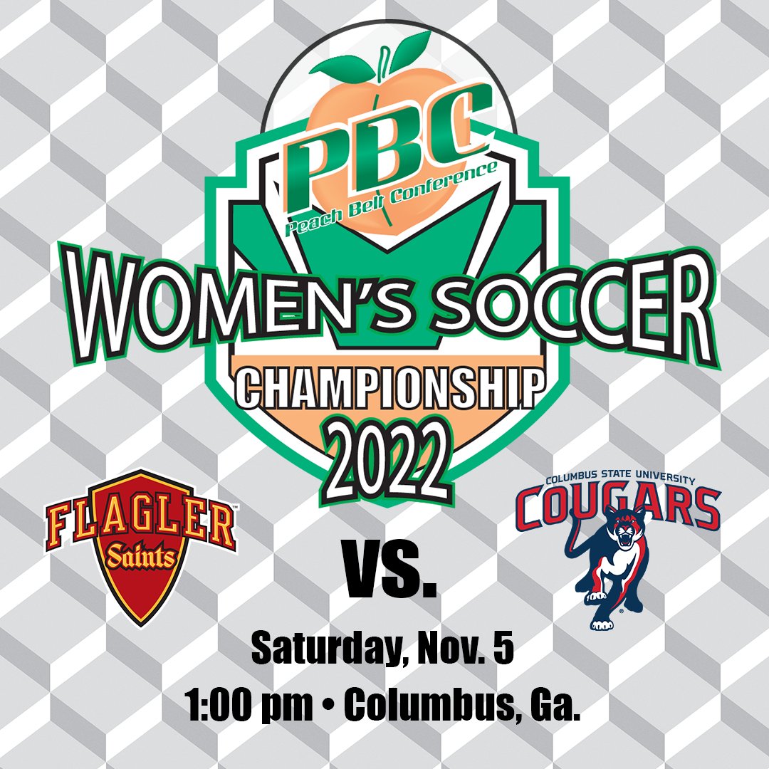 Women's Soccer Championship GAMEDAY!  <a href="/flaglerwsoc/">Flagler Women's Soccer</a> vs. <a href="/CSUCougarsWSOC/">Columbus State Women’s Soccer</a> at 1:00 pm for the title!
📺 bit.ly/342FFlc
📊bit.ly/3EaBRS6
#PBCDOMINANT