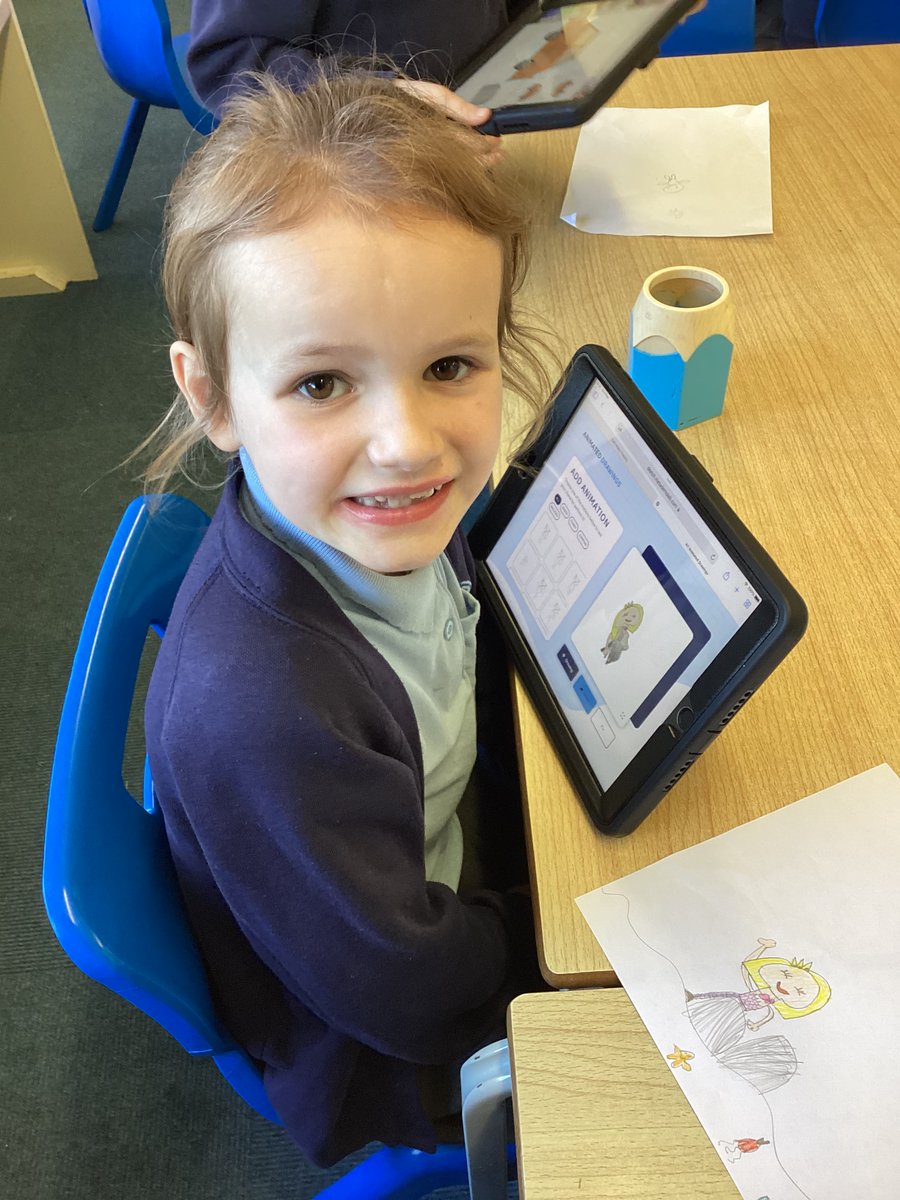 Year2_WIA's tweet photo. One of our golden time activities today was using ipads to animate our own drawings ! We had so much fun. We used https://t.co/Ly5APzghEQ to bring our drawings to life ! @CeInfant @Office_WIA @StBartsTrust https://t.co/9no9PN6hKU