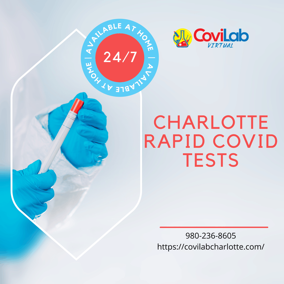 covilab's tweet photo. #CoviLab is a private clinical #laboratory staffed by Lab Directors and Lab Technicians with a wide range of molecular knowledge.🧪 Our Charlotte COVID-19 #testing center has devoted significant effort to bring COVID-19 tests✅
For more: https://t.co/w8infN4wEn https://t.co/w6NEzUHHyy
