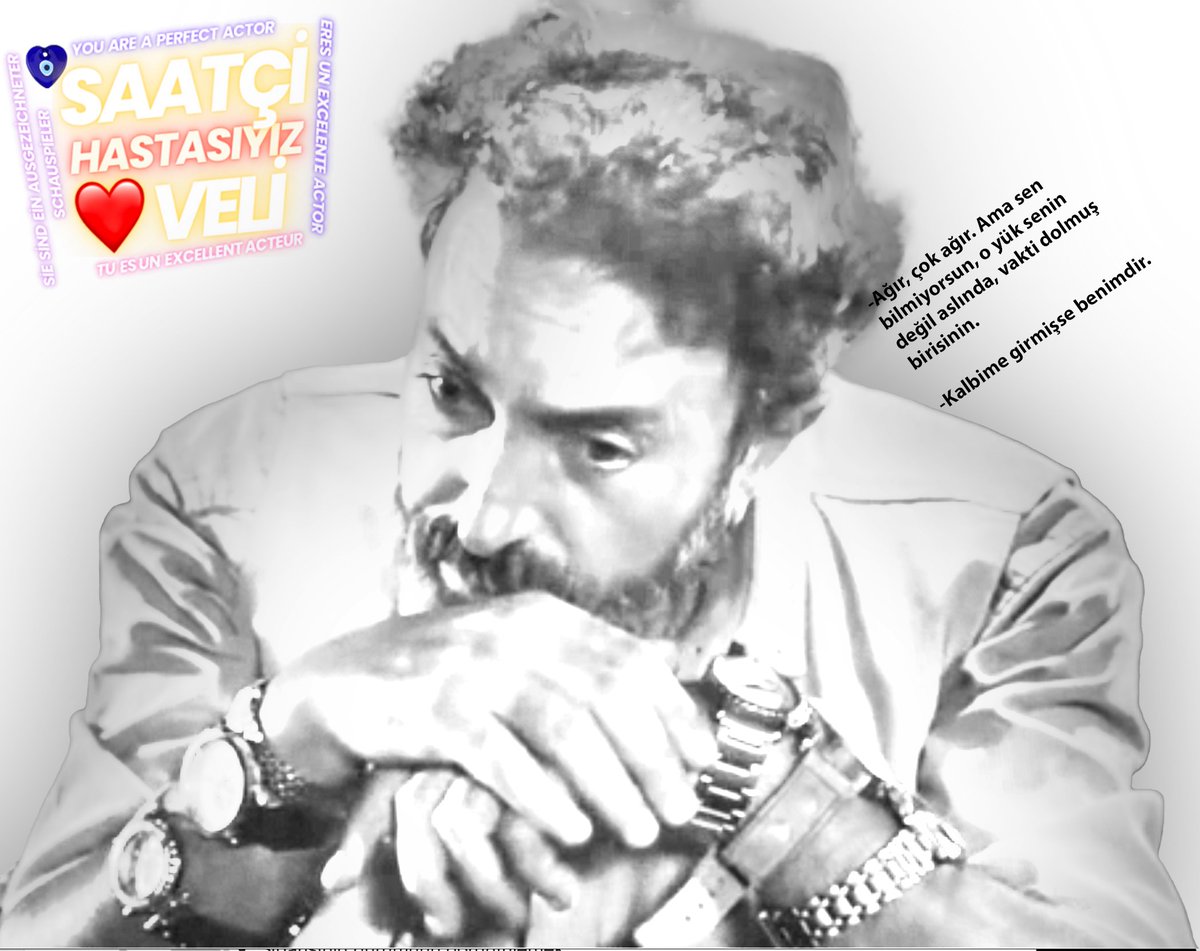 SaatciVeli's tweet photo. Saatçi Veli'nin Hastasıyız… "Deli Sözler" 🫶

@OkmenBurhan @nanananukastam @halilibrahimin @emanetkanal7 @KaramelYapim @ayhanzen @NazmiyeYilmaz6 
      
eres excelente actor - you are a perfect actor - sie sind ein ausgezeichneter schauspieler - tu es un excellent acteur 🧿 https://t.co/17Qgt1gd0f