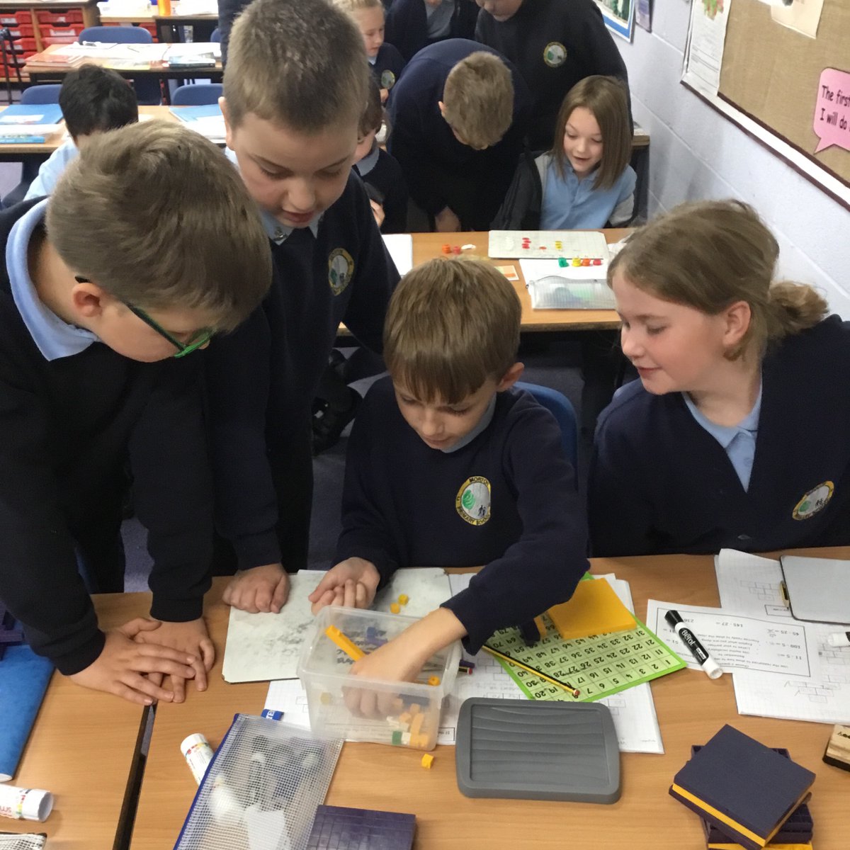 A bit of practical subtraction in maths this morning for Fox class. Each pair had to prepare and deliver their own short lesson. Super maths conversations all around the room!🦊