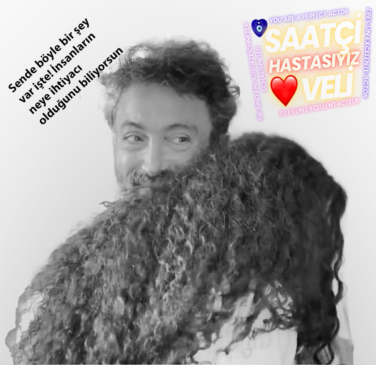 SaatciVeli's tweet photo. Saatçi Veli'nin Hastasıyız… "Deli Sözler" 🫶

@OkmenBurhan @nanananukastam @halilibrahimin @emanetkanal7 @KaramelYapim @ayhanzen @NazmiyeYilmaz6 
      
eres excelente actor - you are a perfect actor - sie sind ein ausgezeichneter schauspieler - tu es un excellent acteur 🧿 https://t.co/a4RfGR01k9