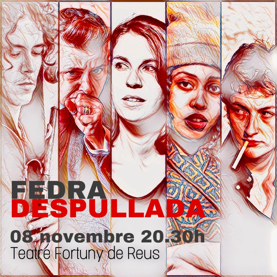 Per primer cop a escena una FEDRA feminista, contemporània i combativa. Interpretada per una de les actrius amb més projecció -Bàrbara Roig- i música en directe del gran Gerard Marsal.
Dimarts 8 de novembre 8.30 pm <a href="/TeatreFortuny/">Teatre Fortuny</a> de <a href="/ReusCultura/">Reus Cultura</a>. Ens ajudeu a fer-ne difusió?