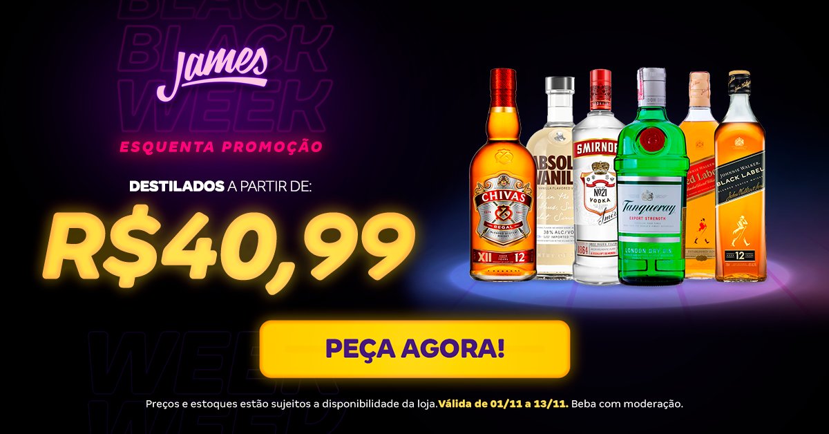 Também tem destilados no precinho!