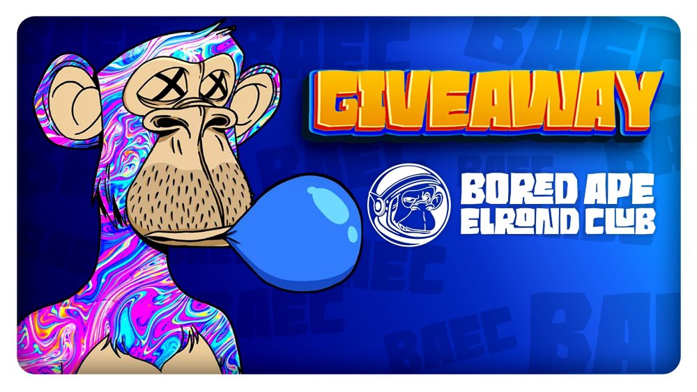 MaiarWizards's tweet photo. Don't miss this #Giveaway !

🐵Bored Ape Elrond Club &amp; 🧙‍♂️Maiar Wizards present:

🏆 10 Prizes for 10 people to Win
Whitelist for BAEC mint + 500 $MAGIC each!

To Enter:
❤️Like
🔄RT
➡️Follow @BoredApeElrond &amp; @MaiarWizards
➕Tag friends

#Elrond #EGLD #NFT #Community #Ape #Wizard https://t.co/72qgZQcBzM