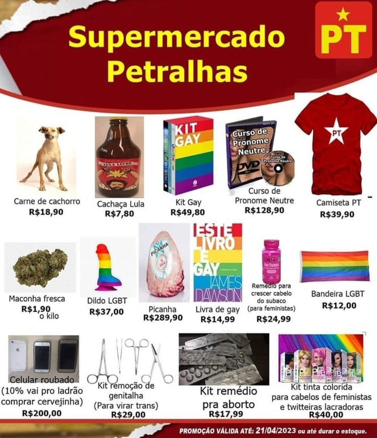 aurelioares's tweet photo. @euweeys @ThiagoResiste @choquei Já abriu o supermercado petralha vc não ficou sabendo, minion?? https://t.co/4CJAof7eqQ