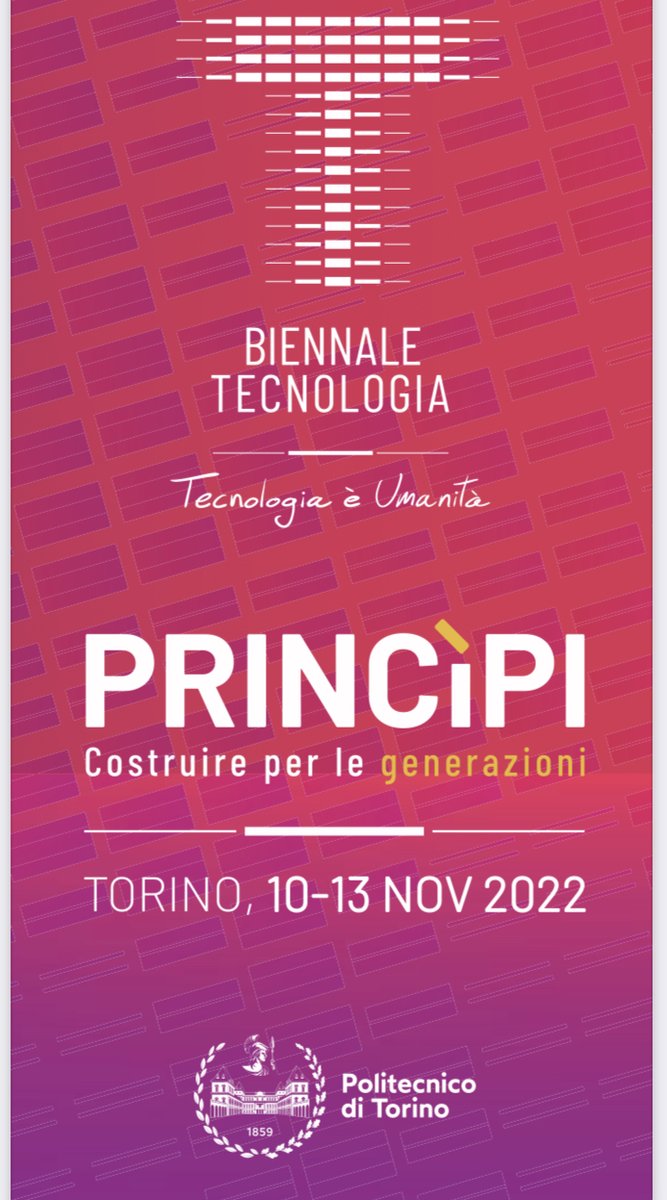 IstitutoIPOL's tweet photo. 🎯 Domenica 13 novembre 2022 alle ore 18.00
IPOL a Biennale Tecnologia 👇
Dialogo: "Gli usi dell'oggetto"
Rosa Elena Manzetti e Silvia Morrone
Spazio Prometeo - Politecnico di Torino - Corso Duca degli Abruzzi 24
#ipol #biennaletecnologia #politecnicoditorino #psicoanalisi https://t.co/PkyFB1D7oD