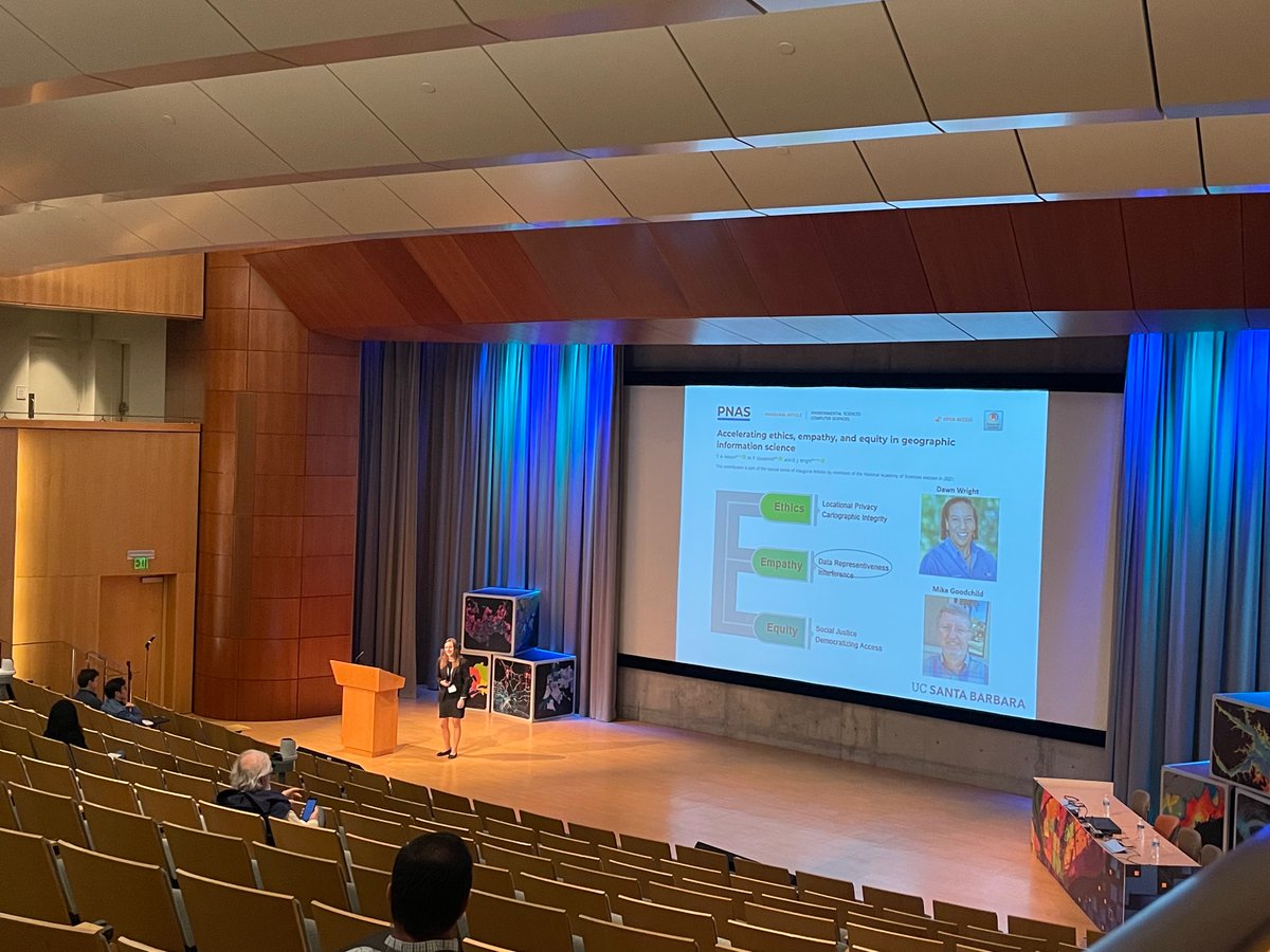 Dr. Nelson <a href="/SPARlabUCSB/">SPAR Lab</a> presenting a keynote on Ethics in GIScience at #AutoCarto2022. <a href="/UCSBgeog/">UCSB Geography</a>