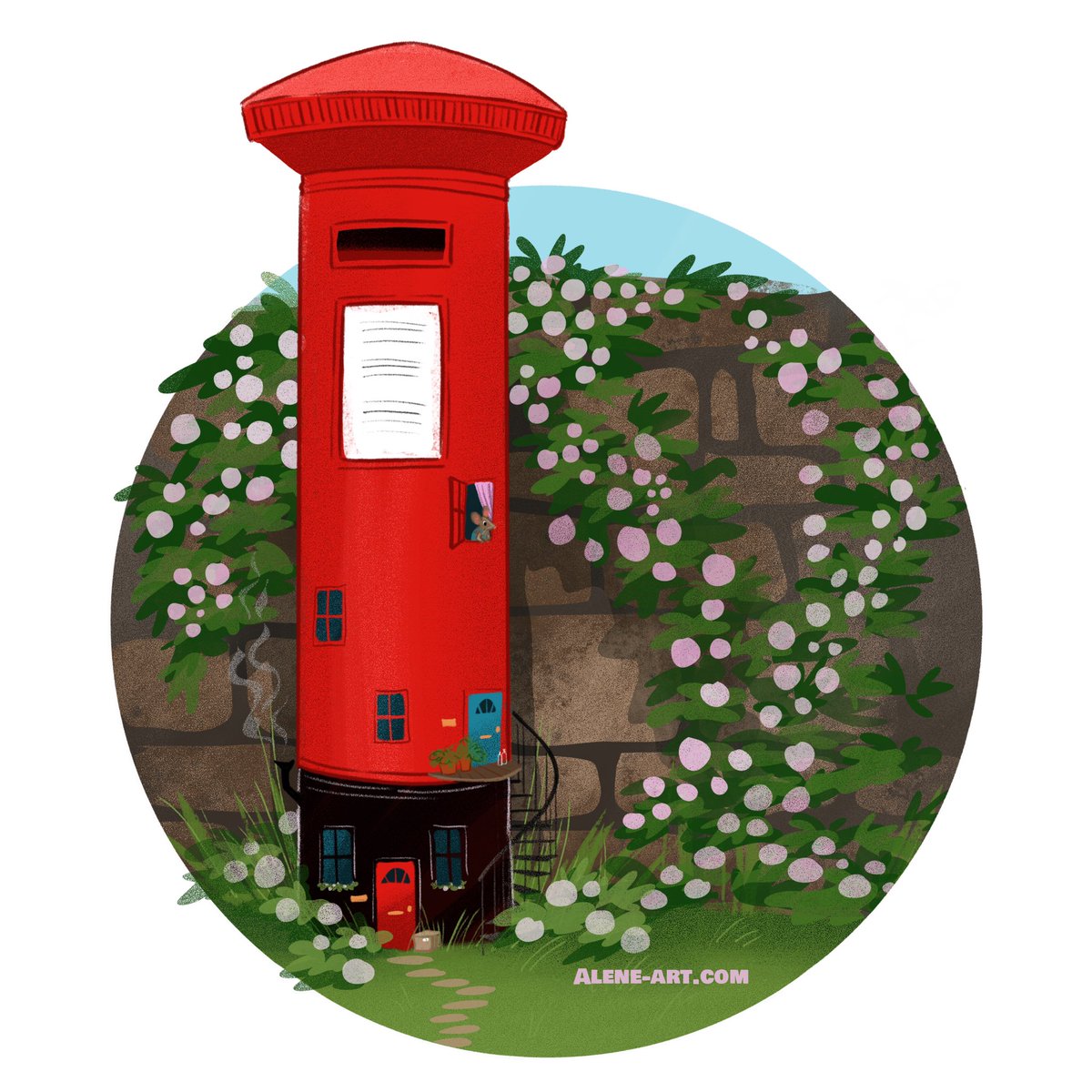 AleneArt's tweet photo. One of those weeks (the Xmas rush has already begun 😬) where I had an idea for #colour_collective but only time for a sketch… at least this way I’ll remember it and maybe I can revisit it one day! The combo this week is #pillarboxred &amp; #softlilac.💜

#kidlitart #adobefresco https://t.co/IR9WLSLc0H