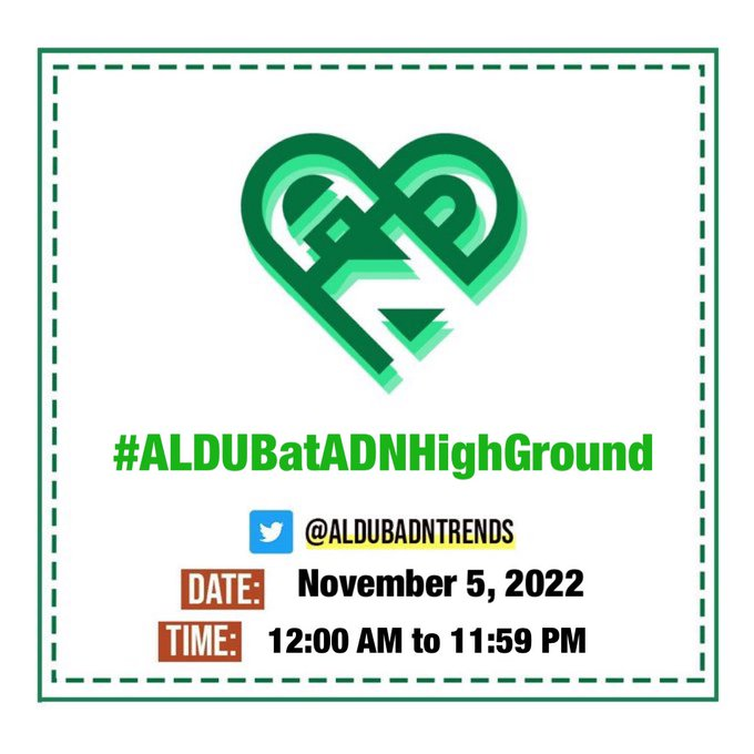 Today is World Tsunami Awareness Day. #GetToHighGround - a good reminder for us to always be watchful and safe. Take care, #ADNFAM!

#ALDUBatADNHighGround