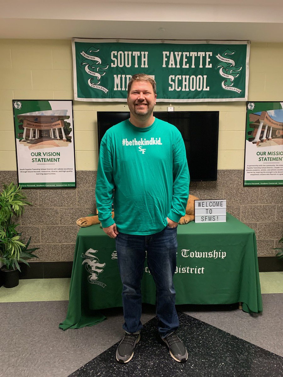 Our Lion in the Limelight this week is our Social Worker, Mr. Tanner Jones.  He works with students on a regular basis &amp; puts students first. He is a valuable resource for our staff and is always willing to lend a hand to those in need. Thank you! #SFMSLionPride #SFLionPride 🦁💚