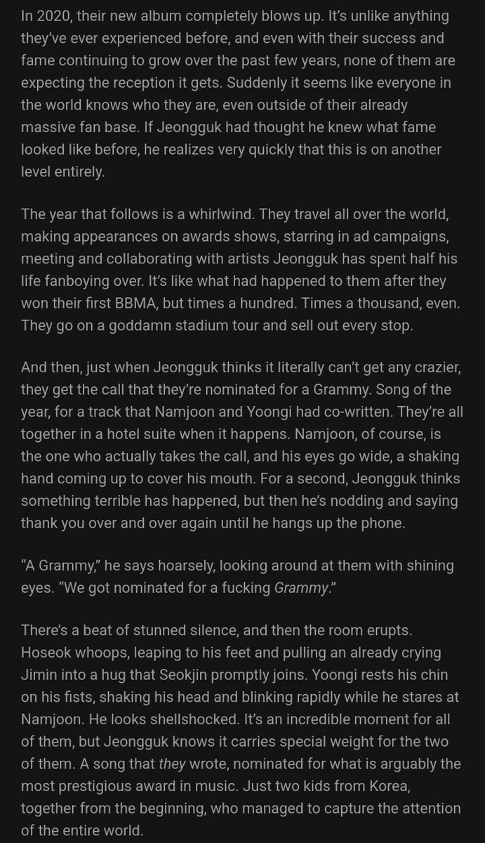 kimgayism's tweet image. THIS AU IS GIVING ME GOOSEBUMPS LITERALLY WTF??? ITS SO DETAILED?! FROM THE 2020 ALBUM TO THE HIATUS??