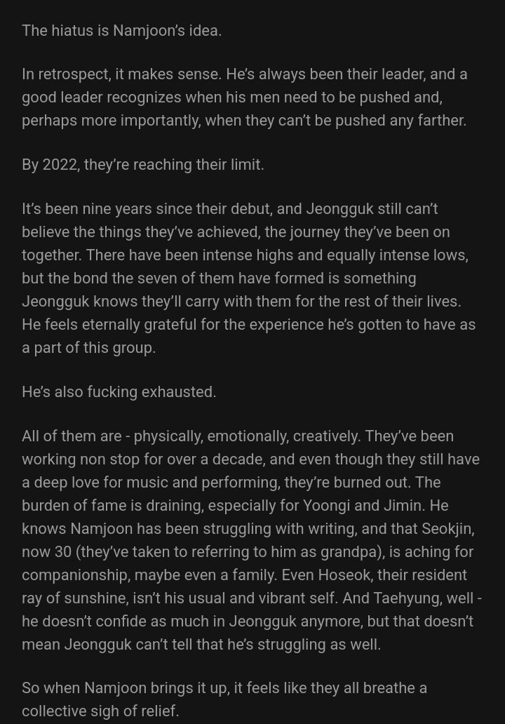 kimgayism's tweet image. THIS AU IS GIVING ME GOOSEBUMPS LITERALLY WTF??? ITS SO DETAILED?! FROM THE 2020 ALBUM TO THE HIATUS??