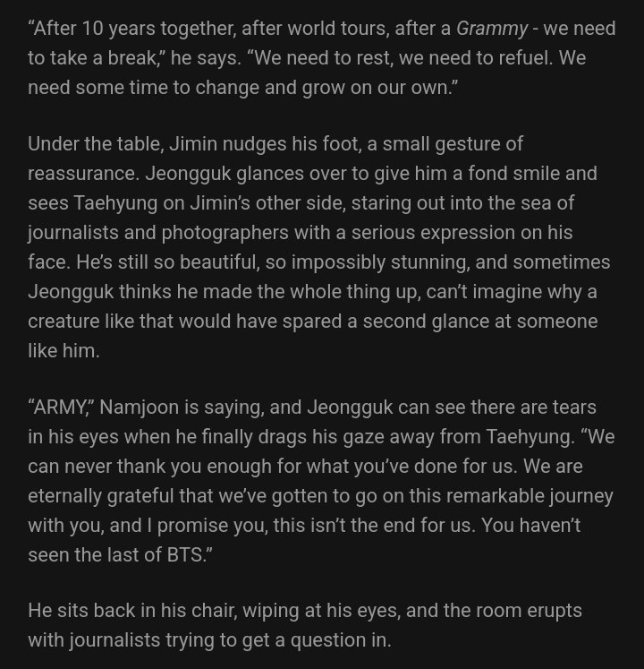kimgayism's tweet image. THIS AU IS GIVING ME GOOSEBUMPS LITERALLY WTF??? ITS SO DETAILED?! FROM THE 2020 ALBUM TO THE HIATUS??