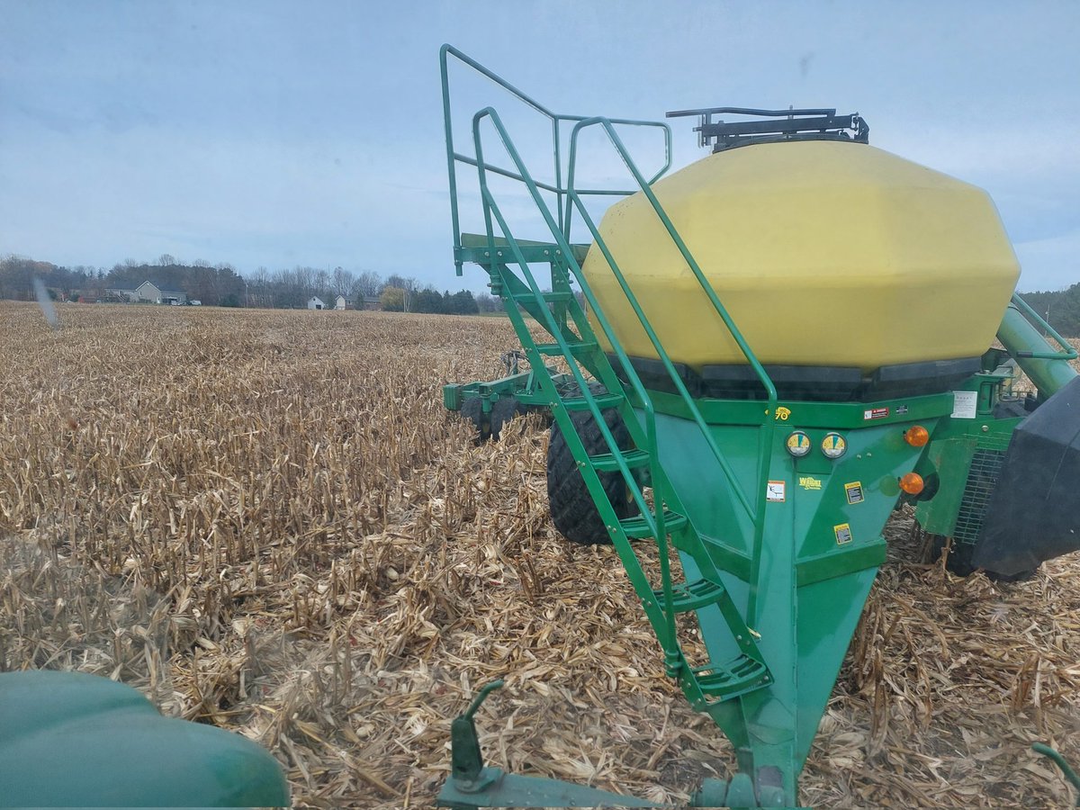 Taking advantage of this great November weather and seeding some cereal rye to help out next year's soybean crop