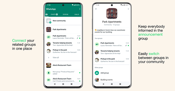 ademoor's tweet photo. Interesting, #WhatsApp #Communities - but does that also include community archiving for preserving &amp; accessing the topic-based community memory? https://t.co/rIisLOMJHH