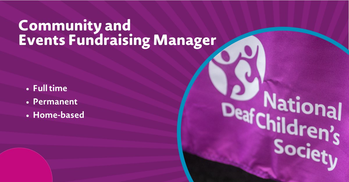 NDCS_UK's tweet photo. We are looking for a Community and Events Fundraising Manager! This role is varied and will allow you to develop and maximise the income that the Charity receives from both community and fundraising events. 

Interested? More info and apply here https://t.co/DPDXmhlqP1 https://t.co/9gwjAsDWI5
