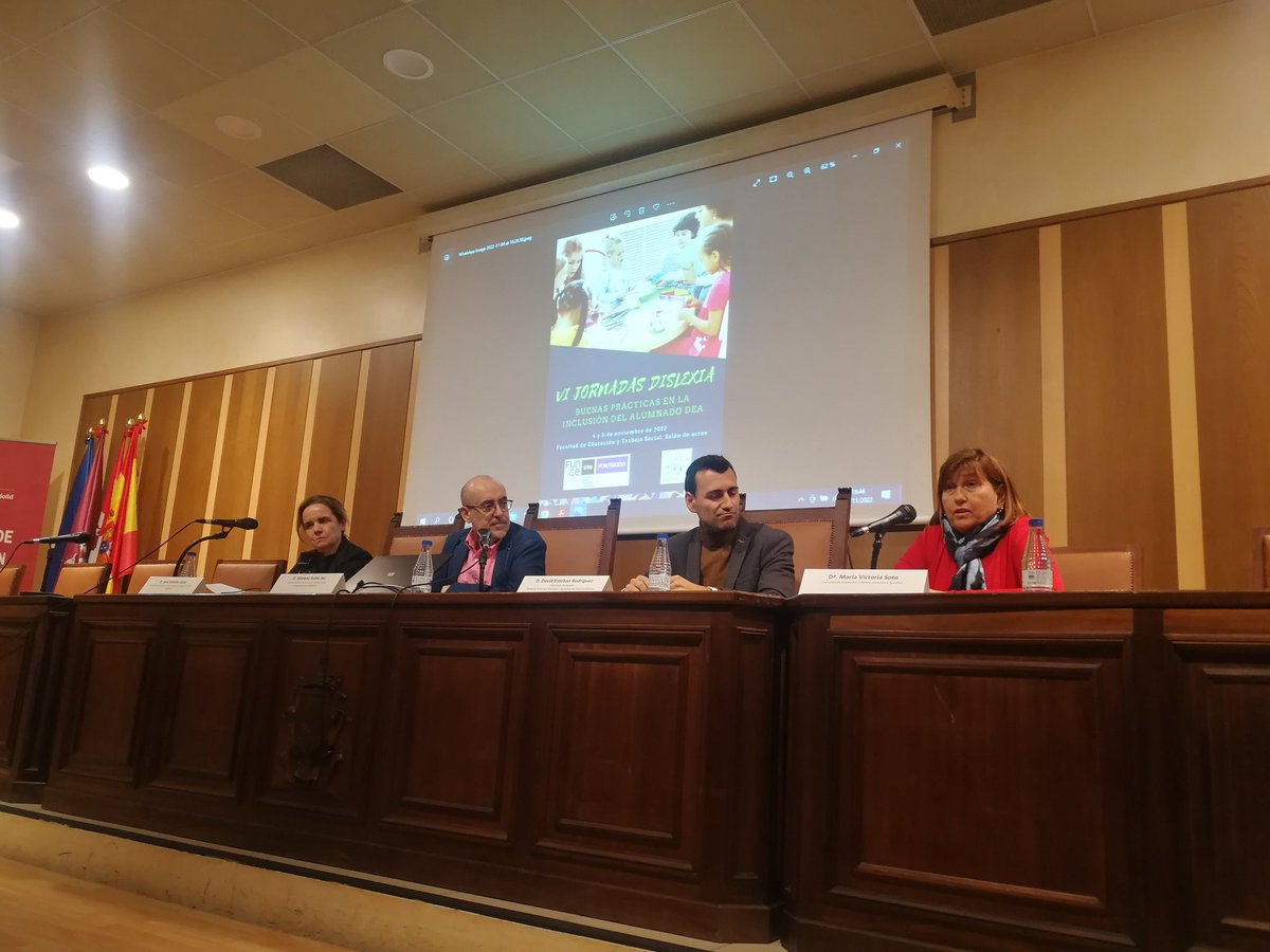 BarceloConcha's tweet photo. Comienzan las VI jornadas de #dislexia en #Valladolid Buenas prácticas en la inclusión del alumnado #DEA.
@vallalexia https://t.co/cK88ajMCcD