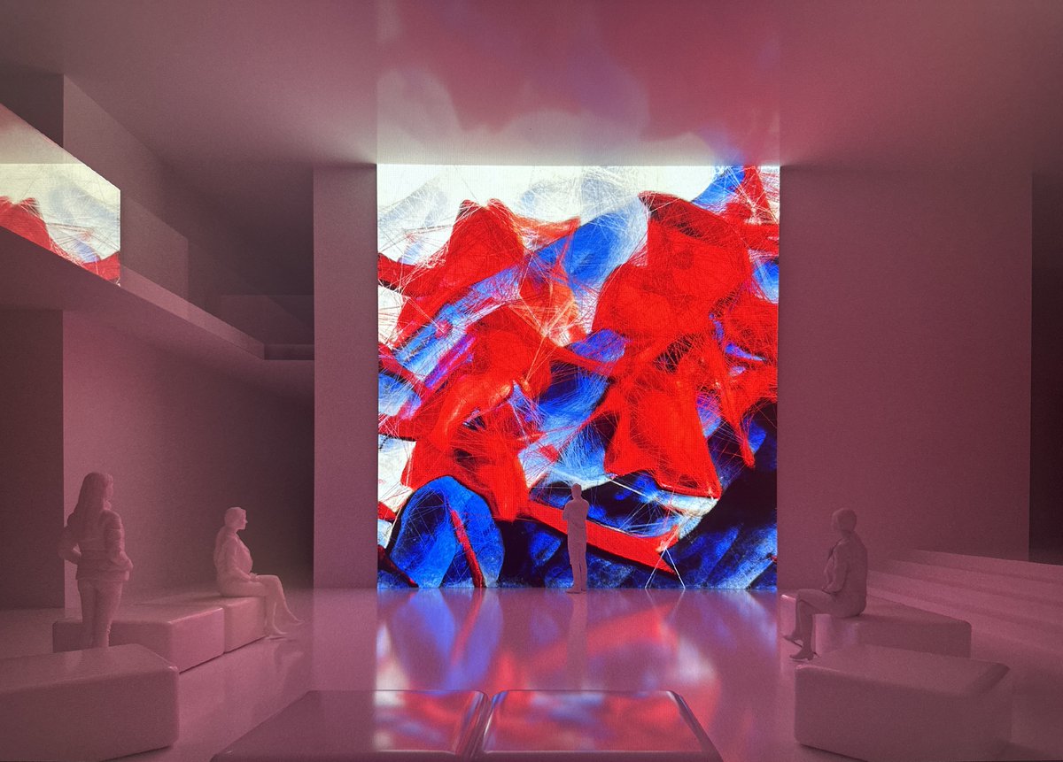 The installation is in the Gund Lobby and is open and free to the public. See you soon and please stay tuned for many exciting activations! :)