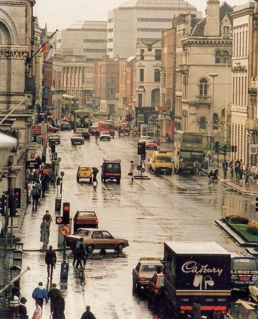 A day for the ducks on College Green/Dame Street

1988