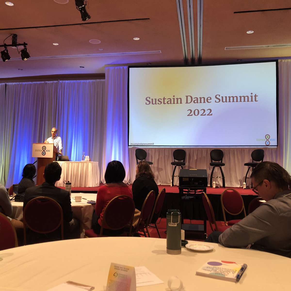 Social innovation &amp; positive disruption to implement climate change plan from @DaneCoJoe. “The math just works”. Several million in profit w/ RNG plant alone and solar projects profitable too. Dane County leads the way and designs the roadmap. #circulareconomy #sustaindanesummit
