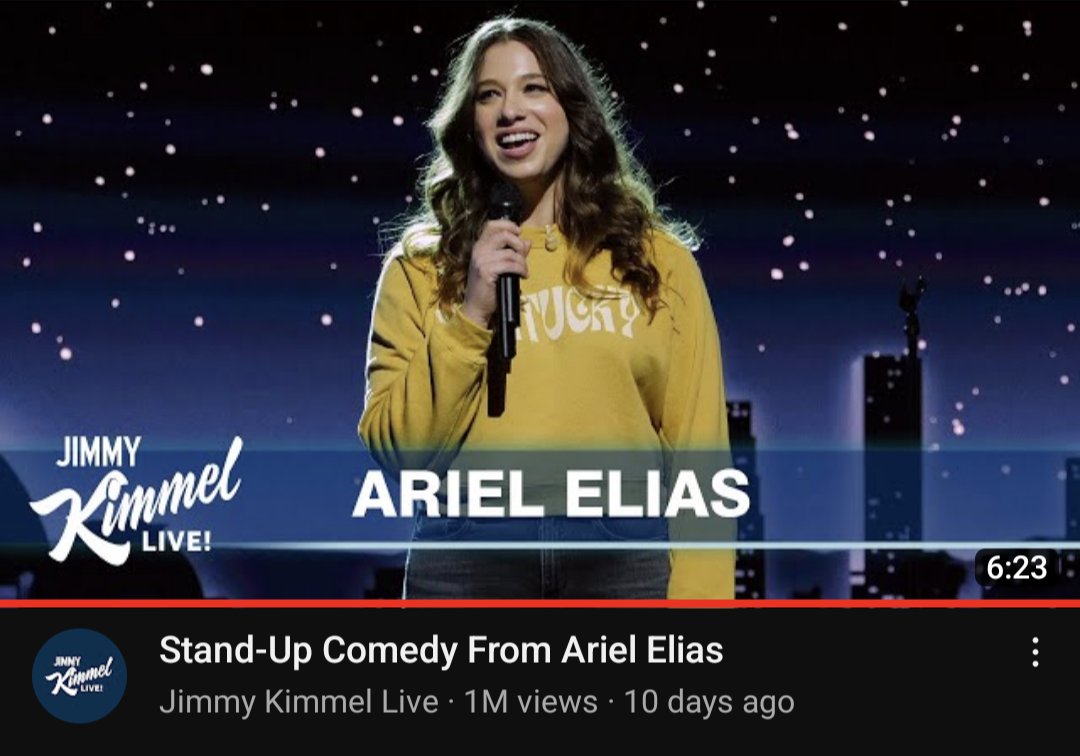 ShakiForTheWin's tweet photo. So proud of my wife, @Ariel_Comedy. A few weeks ago it was all about the bear can, but she turned it into a positive, making a stellar late night debut. I can't believe it's up to a million views in less than 2 weeks and only resulted in a smattering of hateful insults. https://t.co/i4JS5boq4N