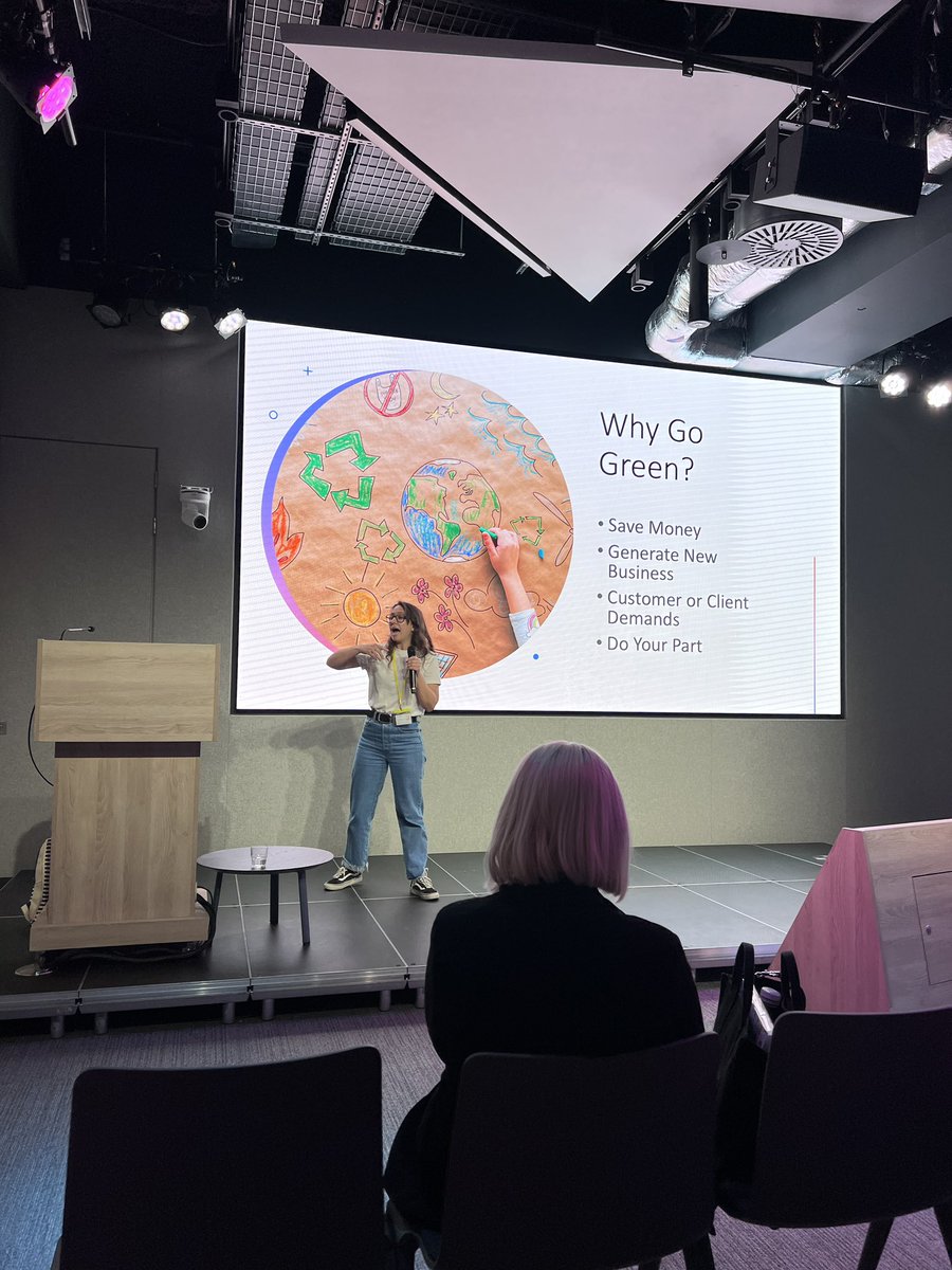 hellosocialLdn's tweet photo. Fab talk this afternoon from Georgina from @TellusMediaUK, plenty of ideas of how we can all go greener. Lots to think about and actions to take! 
@digita1women #digitalwomenlive #Sustainability https://t.co/t7Y3yTRZIg