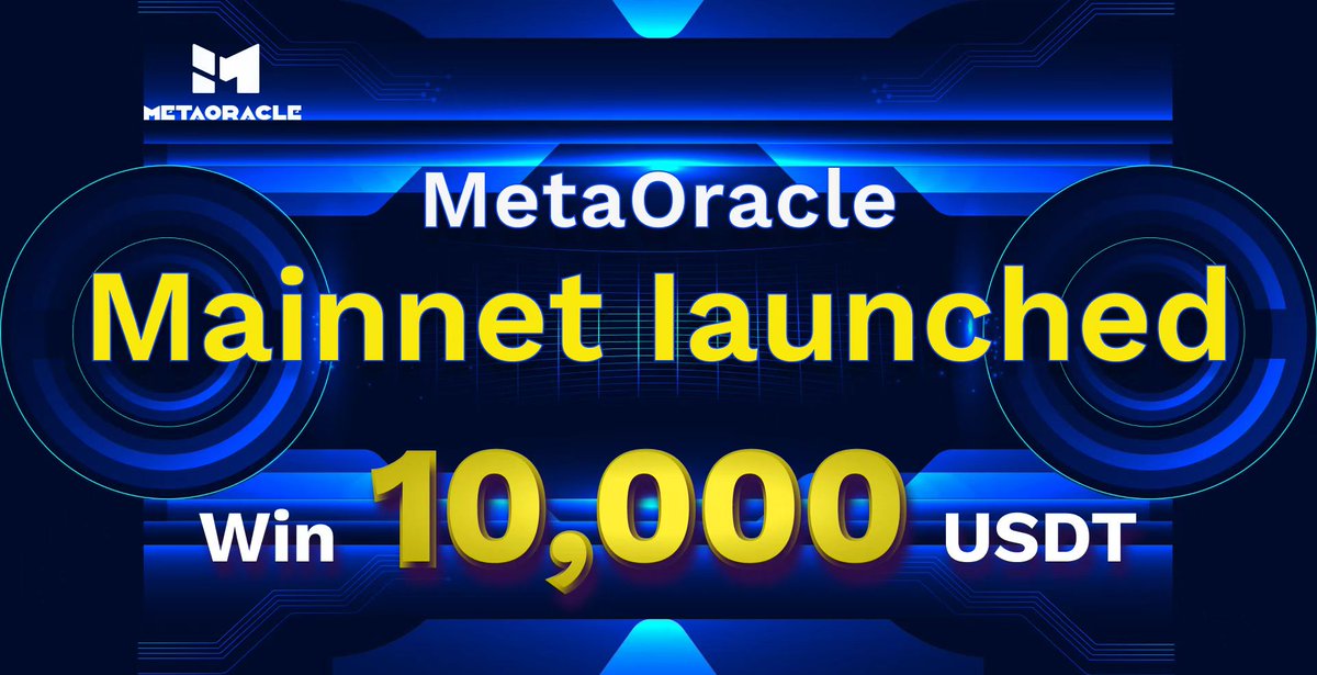 CryptoWalker46's tweet photo. 🥳We are pleased to announce that MetaOracle Mainnet launched with BSC. Metaoracle is the first dynamic odds prediction market that can support multiple https://t.co/VvJgdWlvIV is also🎉developing SUI, APTOS, ETH and other public chains @MetaOraclepro https://t.co/WZN0di27ur